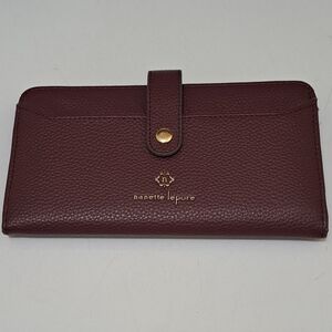 Nanette Lepore Burgundy Leather Wallet